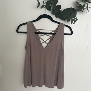 Lucky Brand Crisscross Back Tank Top XS